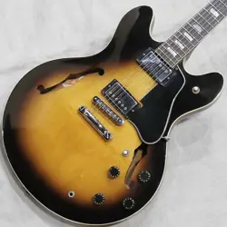 GIBSON USA VINTAGE ES-335TD W/COIL TAP SWITCH '80 TOBACCO SUNBURST