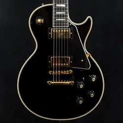 GIBSON CUSTOM SHOP 1968 LES PAUL CUSTOM REISSUE GLOSS EBONY #GG6FZ