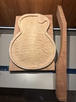 ROUTED MAHOGANY BODY