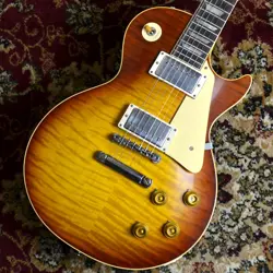 GIBSON CUSTOM SHOP 1959 LES PAUL STANDARD ORANGE SUNSET FADE VOS NH