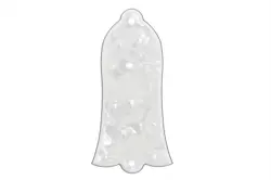 NEW BELL-SHAPED TRUSS ROD COVER FOR GIBSON - 3-PLY WHITE PEARLOID