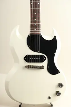 GIBSON CUSTOM SHOP MURPHY LAB 1963 SG JUNIOR POLARIS WHITE ULTRA LIGHT AGED 2024