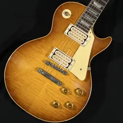 GIBSON CUSTOM SHOP 1959 LES PAUL STANDARD GOLDEN POPPY BURST MURPHY LAB LIGHT