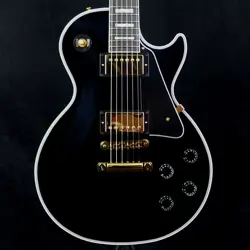 GIBSON CUSTOM SHOP LES PAUL CUSTOM EBONY GLOSS NEW ELECTRIC GUITAR