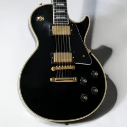 GIBSON CUSTOM SHOP 1968 LES PAUL CUSTOM EBONY ULTRA LIGHT AGED