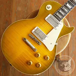 GIBSON CUSTOM SHOP MURPHY LAB 1959 LES PAUL STANDARD GREEN LEMON FADE HEAVY 2023