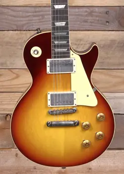 GIBSON CUSTOM SHOP 1958 STANDARD ELECTRIC GUITAR VOS BOURBON BURST W/ CASE 