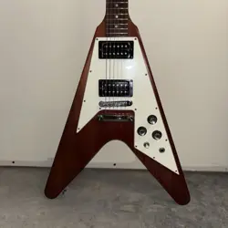 GIBSON U.S.A. FADED FLYING V ELECTRIC GUITAR 2005 MAHOGANY IN FADED CHERRY