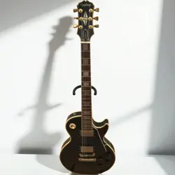 EPIPHONE LES PAUL ELECTRIC GUITAR BLACK WITH GIBSON CASE, MADE IN JAPAN