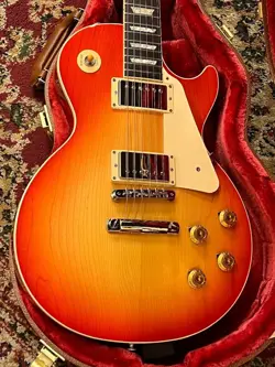 GIBSON MODEL LES PAUL STANDARD '50S PLAIN TOP WASHED CHERRY SUNBURST *EP64