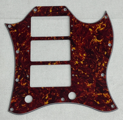 RED TORTOISE 4-PLY GIBSON SG STANDARD 3 PICKUP STYLE GUITAR PICKGUARD