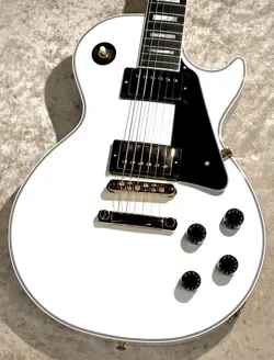 GIBSON CUSTOM SHOP LES PAUL CUSTOM W/EBONY GLOSS ALPINE WHITE #CS500378 #GG8SW