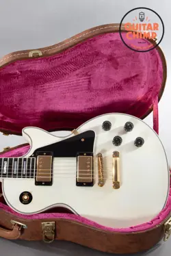 2014 GIBSON CUSTOM SHOP LES PAUL CUSTOM ALPINE WHITE W/ OHSC & COA