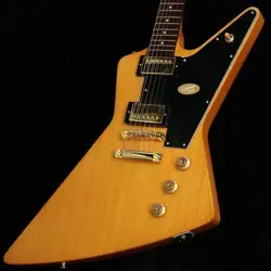 EPIPHONE INSPIRED BY GIBSON CUSTOM 1958 KORINA EXPLORER W BLACK PICKGUARD AGED N