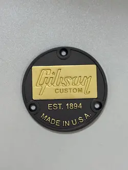 GUITAR TOGGLE SWITCH BACK METAL PLATE COVER FOR GIBSON LES PAUL PART-GOLD BLACK