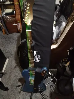 2017 GIBSON FIREBIRD PELHAM BLUE ELECTRIC GUITAR MODIFIED