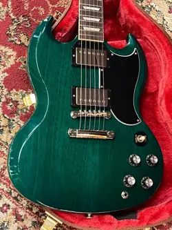 GIBSON NEW SG STANDARD '61 STOP BAR TRANSLUCENT TEAL #215350281 2.79KG SHIPPING