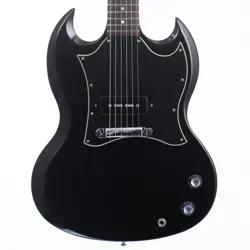 GIBSON USA SG JUNIOR EBONY USED 2004 MAHOGANY BODY MAHOGANY NECK W/SOFT CASE