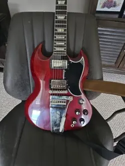 2020 GIBSON CUSTOM SHOP SG '64 VOS CHERRY STANDARD  REISSUE WITH MAESTRO VIBROLA