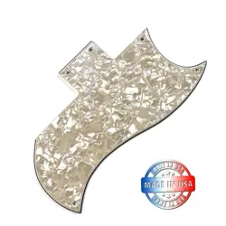 AGED PEARL 4 PLY PICKGUARD FOR GIBSON 24 FRET SGM, SGJ, 60'S 70'S FUTURE TRIBUTE
