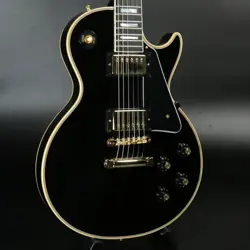GIBSON CUSTOM SHOP 1968 LES PAUL CUSTOM REISSUE GLOSS EBONY #GG76M