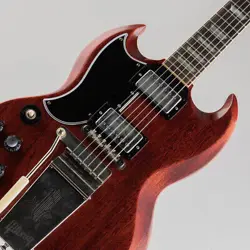 GIBSON CUSTOM SHOP 1964 SG STANDARD REISSUE W MAESTRO VIBROLA CHERRY RED VOS LEF
