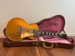 GIBSON CUSTOM SHOP 1958 LES PAUL GOLDTOP TOM MURPHY PAINTED AGED BURST SAFE DELI