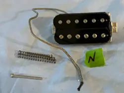 GIBSON 2007 496R NECK HUMBUCKER PICKUP HOT CERAMIC BLACK W/  SCREWS AND SPRINGS