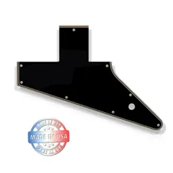 WIDE BEVEL 5 PLY BLACK/CREAM PICKGUARD FOR GIBSON CUSTOM SHOP '58 EXPLORER RI