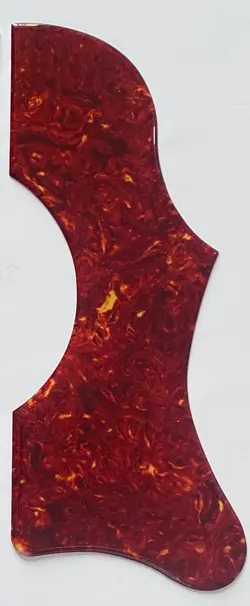 FOR GIBSON J45 & J50 ACOUSTIC GUITAR SELF-ADHESIVE PICKGUARD CRYSTAL RED TORTOIS