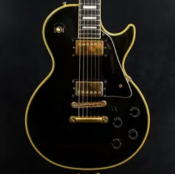 GIBSON 1989 LES PAUL CUSTOM EBONY USED ELECTRIC GUITAR