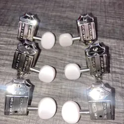 GIBSON DELUXE 3 ON A SIDE CHROME MACHINE HEADS WHITE BUTTONS LES PAUL JUNIOR 47