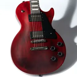 GIBSON LES PAUL MODERN STUDIO WINE RED SATIN WITH GIG BAG FROM JAPAN