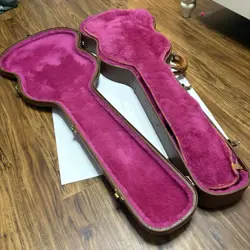 GIBSON SG '62 REISSUE 1989 VINTAGE ORIGINAL HARD SHELL ELECTRIC GUITAR CASE PINK