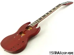 GIBSON USA SG STANDARD MODEL BODY + NECK, MAHOGANY, NITRO HERITAGE CHERRY