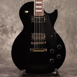 GIBSON USA/EXCLUSIVE LES PAUL STUDIO WITH GOLD HARDWARE EBONY WITH GIG BAG