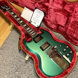 GIBSON SG STANDARD '61 MOD DEMO GUITAR 2023 GECKO GREEN VIBROLA WITH CASE