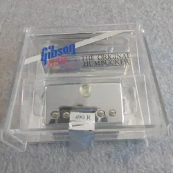 VINTAGE GIBSON ORIGINAL HUMBUCKER 490R CHROME IN ORIGINAL CASE (490R)