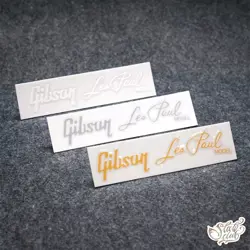 3PCS GIBSON LES PAUL UV TRANSFER ELECTRIC GUITAR NECK HEADSTOCK DECALS STICKERS