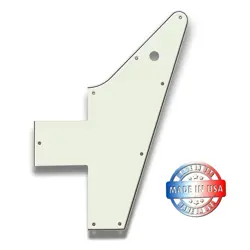 WIDE BEVEL 3 PLY PARCHMENT PICKGUARD FOR GIBSON CUSTOM SHOP '58 EXPLORER REISSUE