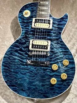 GIBSON CUSTOM SHOP 1959 LES PAUL STANDARD 7A QUILT TOP TURQUOISE BLUE GLOSS S N