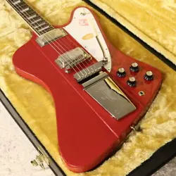EPIPHONE        INSPIRED BY GIBSON  1963 FIREBIRD V MAESTRO VIBROLA EMBER RED