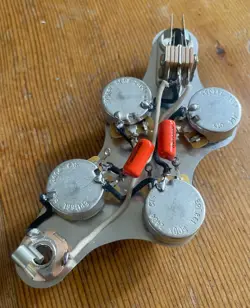 LEFT HAND GIBSON SG 50'S WIRING 500K CTS POTS .022 ORANGE DROP  SWITCHCRAFT
