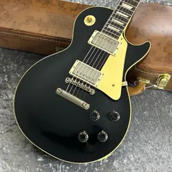 GIBSON CUSTOM SHOP MURPHY LAB 1958 LES PAUL STANDARD ALL EBONY ULTRA LIGHT AGED