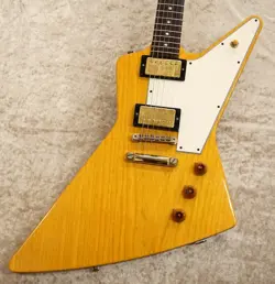 GIBSON CUSTOM SHOP 1958 KORINA EXPLORER REISSUE WHITE PICKGUARD 1999 *ZX921