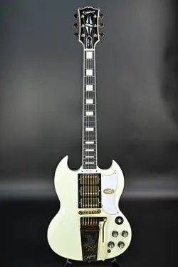 EPIPHONE INSPIRED BY GIBSON CUSTOM 1963 LES PAUL SG CUSTOM W MAESTRO VIBROLA C