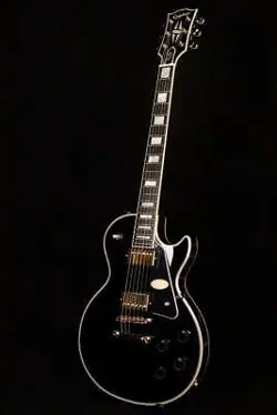 EPIPHONE INSPIRED BY GIBSON CUSTOM LES PAUL CUSTOM EBONY  S N 24071522524