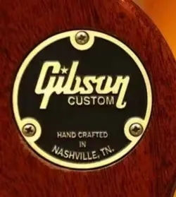 GUITAR TOGGLE SWITCH BACK PLATE FOR GIBSON CUSTOM HAND CRAFTED BLACK-GLOD
