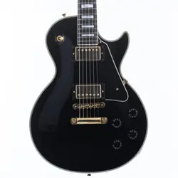GIBSON CUSTOM SHOP LES PAUL CUSTOM RICHLITE FINGERBOARD 2018 EBONY W/HARD CASE