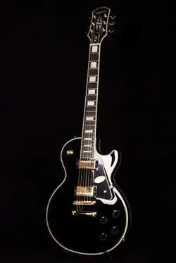 EPIPHONE INSPIRED BY GIBSON LES PAUL CUSTOM EBONY  S N 24061527583